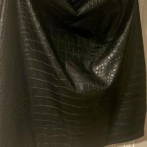 Faux croc leather mini dress worn once.